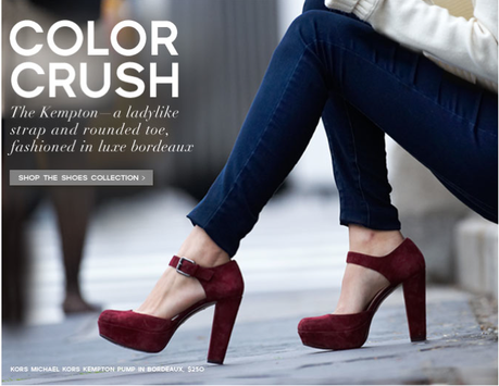 michael kors kempton oxblood shoes heels fashion celebrity blog covet her closet how to review sale promo code deal sale ship