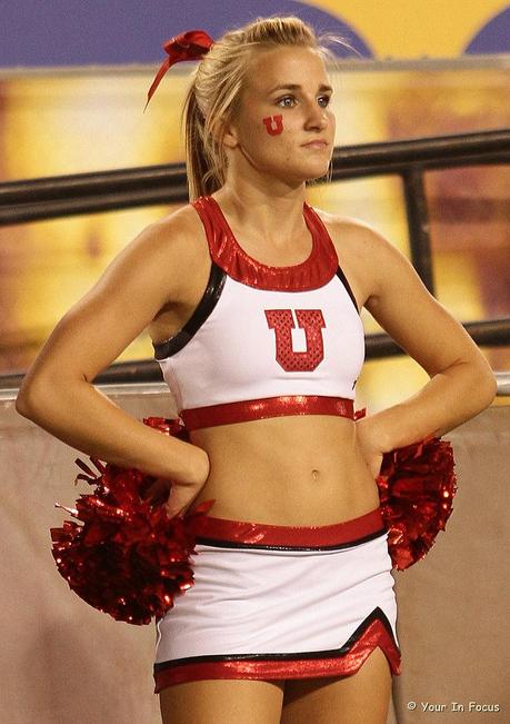 Utah Cheerleaders Having a Good Time On The Sideline - Paperblog