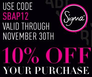 New 10% Off Coupon Code For Sigma - November 2012
