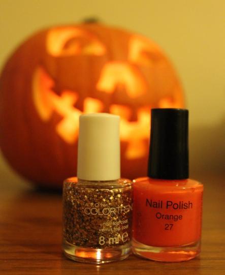 Pumpkin princess nails