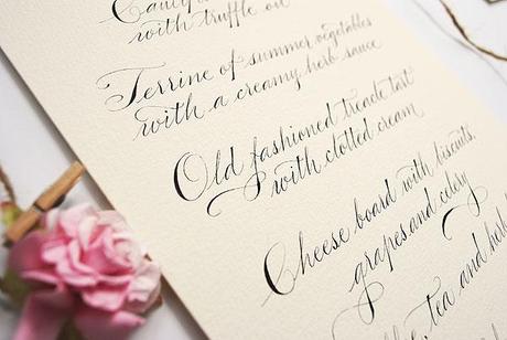 luxury wedding menu calligraphy wedding menu in calligraphy