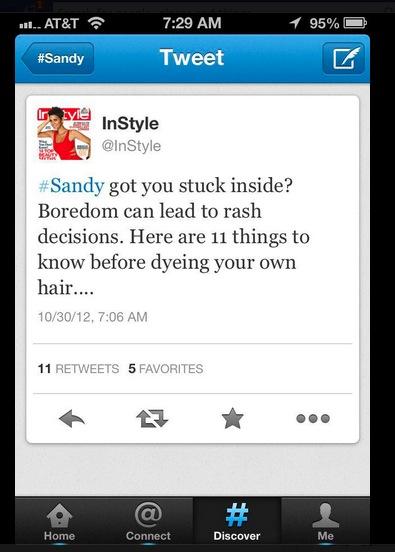 Screen Shot 2012-11-01 at 10.52.18 AM Was Fashion Insensitive During Hurricane Sandy?