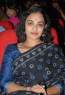Nithya Menon - Black Saree
