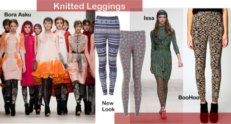 Fashion for frosty mornings: Knitted leggings