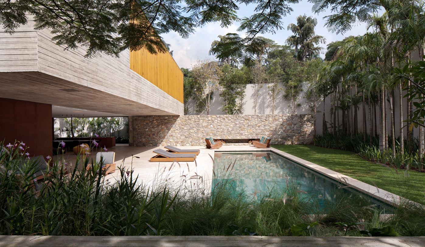 Casa Alta by AS/D Asociación de Diseño CASA DOS IPÊS by studio MK27