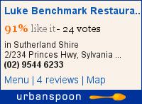 A story of three and four years Luke Benchmark Restaurant and Oyster Bar on Urbanspoon