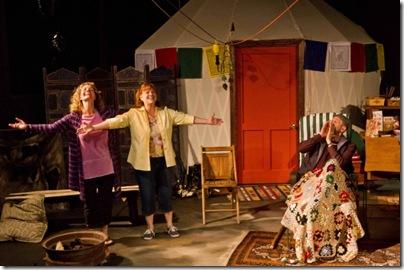 Liz Zweifler, Jennifer Joan Taylor and Ron Wells star in Den Theatre's Review: The Quality of Life (The Den Theatre)