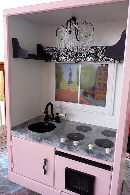 pink kitchen armoire 5 Family Friendly Ways to Re Purpose an Armoire