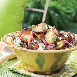Big Daddy's Grilled Blue Cheese-and-Bacon Potato Salad Recipe