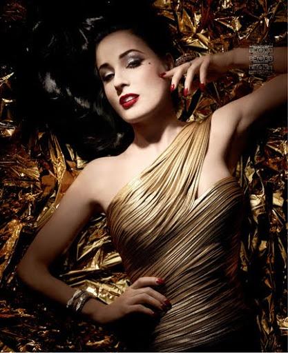 Upcoming Collections: Makeup Collections: ArtDeco: ArtDeco Dita Von Teese Golden Vintage For Holiday 2012