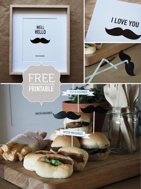 PRETTY BLOG movember party by SEVEN SWANS 1 Celebrate Movember {DIY}