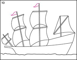 How To Draw the Mayflower