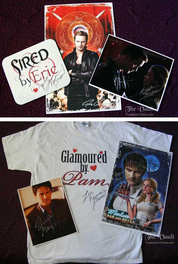 Auction of True Blood Pack signed by Anna Paquin, Stephen Moyer, Alexander Skarsgard and Kristin Bauer in support of the Amanda Foundation