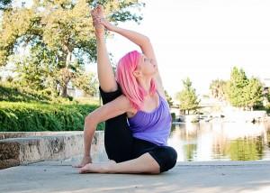Clever Yoga with Hello Misha - Compass Pose Orange County Yoga Challenges on the Clever Blog