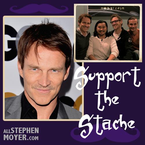 Support Stephen Moyer’s Movember Moustache and make a donation