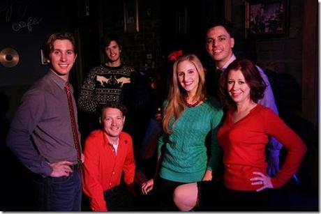 Justin Adair, Amanda Hartley, Amanda Horvath and Michael Reyes star in Theo Ubique Cabaret Theatre's Review: Joy to the World! (Theo-Ubique Cabaret Theatre)