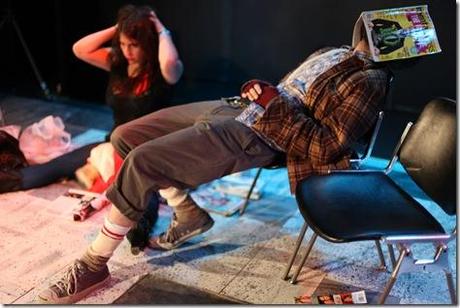Laura Lapidus (Ali) and Keith Neagle (Jason) star in Pavement Group's Review: breaks & bikes (Pavement Group)