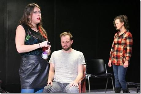 Laura Lapidus (Ali), Joe Wiens (Drew) and Cyd Blakewell (Devin) star in Pavement Group's Review: breaks & bikes (Pavement Group)