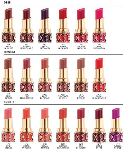 Upcoming Collections: Makeup Collections: Yves Saint Laurent: YSL Beauty Rouge Volupte Shine Collection For 2013