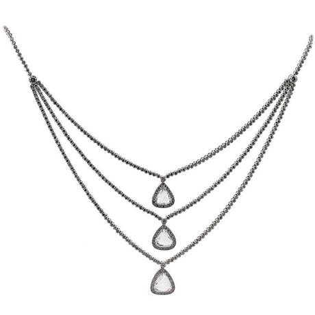 Fred Leighton Diamond necklace, fred leighton rose cut diamonds