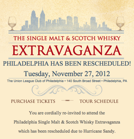 Booze News Flash: The 2012 Philly Single Malt & Scotch Whisky Extravaganza Date + A Discount Code!