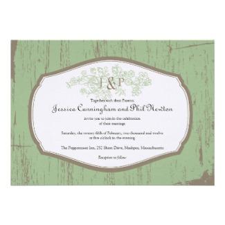 Rustic Country Wedding Invitation