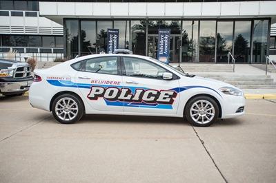 Unique Dodge Dart Police Car Escorts Belvidere Assembly Plant Employees to Area Food Pantry