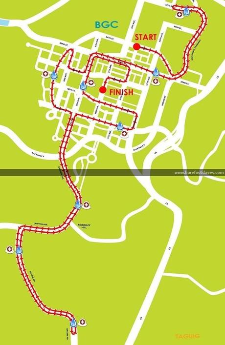 Run BGC 2012. Revised Race Route Run BGC 2012. Revised Race Route