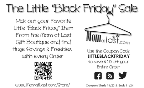 Little Black Friday Sale for Mom at Last Little Black Friday Sale for Mom at Last