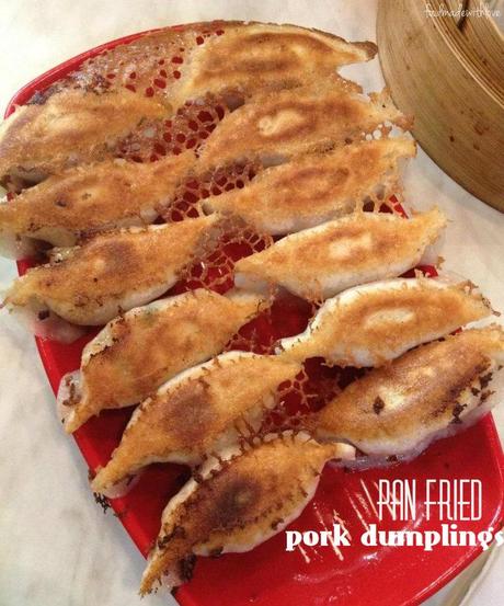 Pan-fried pork dumplings Of Dumplings & Popcorn Chicken