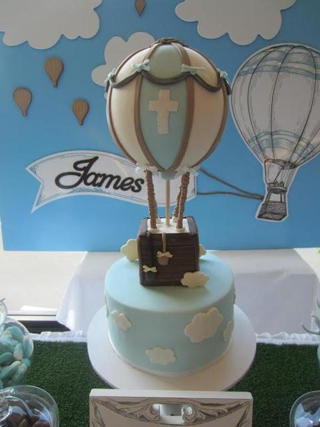 Hot Air Balloon Christening Styled by Cakes by Joanne Charmand Hot Air Balloon Christening Styled by Cakes by Joanne Charmand