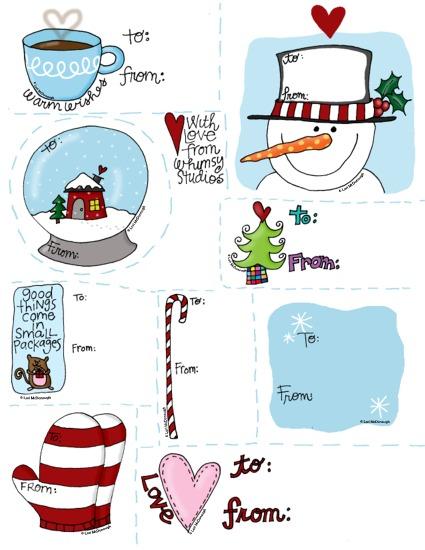 2009 holiday gift tags