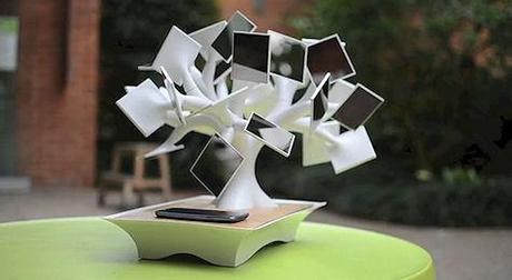 The Electree+, A Solar-Powered, Induction Charging Bonsai Tree