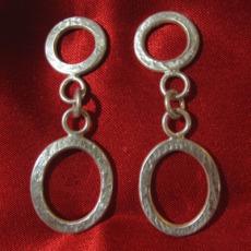 textured wire earrings textured wire earrings