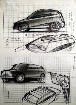Car sketches by Luciano Bove