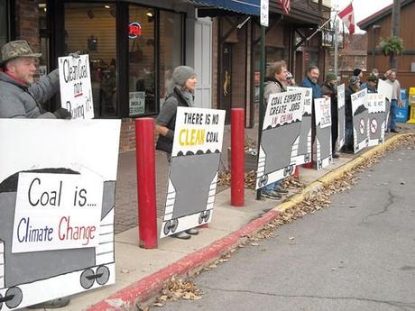 Groups Protest Proposed Coal Shipments Through Idaho Panhandle Protester: