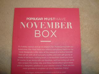 November Must have PopSugar box