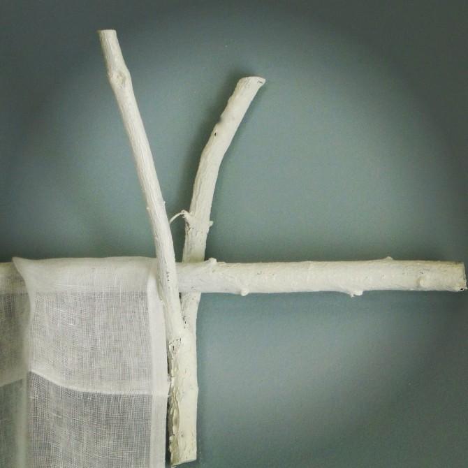 twig curtain rod, how to, tutorial 