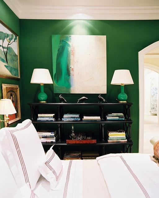 green bedrm Miles Redd MIles Redd emerald green bedroom