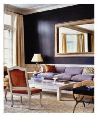 Pierce Allen traditional-living-room Houzz eggplant walls in a living room designed by PierceAllen