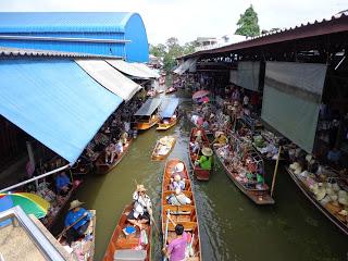 Floating Market Frenzy in Thailand