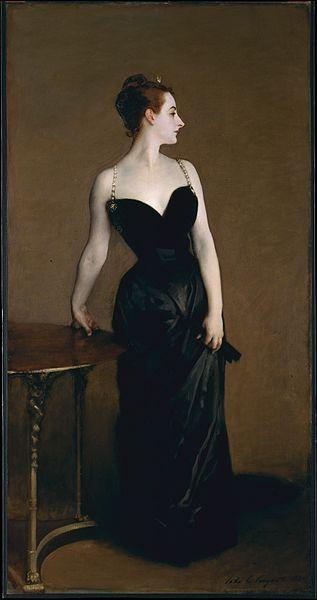 After reading that Rita Hayworth’s gown in Gilda was inspired by John Singer Sargent’s Portrait of Madame X, I’m starting to see echoes of it throughout fashion history, especially in the Versace safety pin dress first worn by Elizabeth Hurley, and more recently spotted on Lady Gaga. 