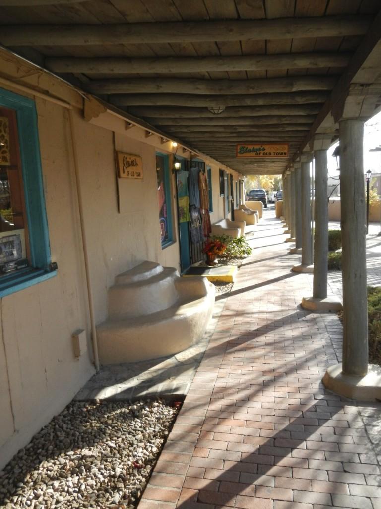 The shops in Old Town Albuquerque New Mexico The shops in Old Town Albuquerque New Mexico