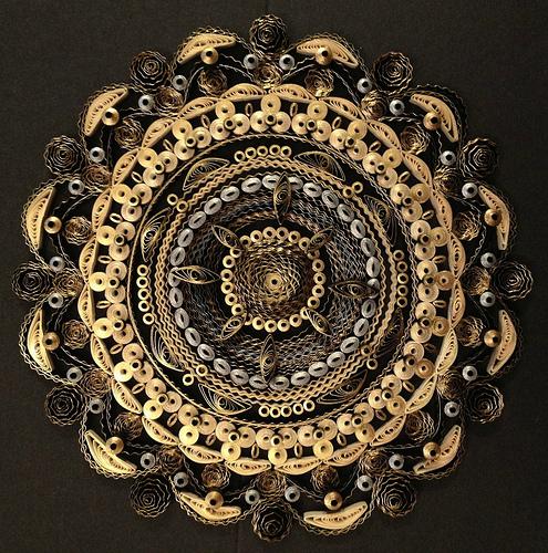 quilled-mandala-gold-silver-black quilled-mandala-gold-silver-black