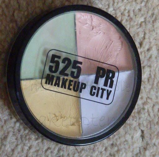 525 PR Makeup City: 525 PR Makeup City Corrector Quad Review