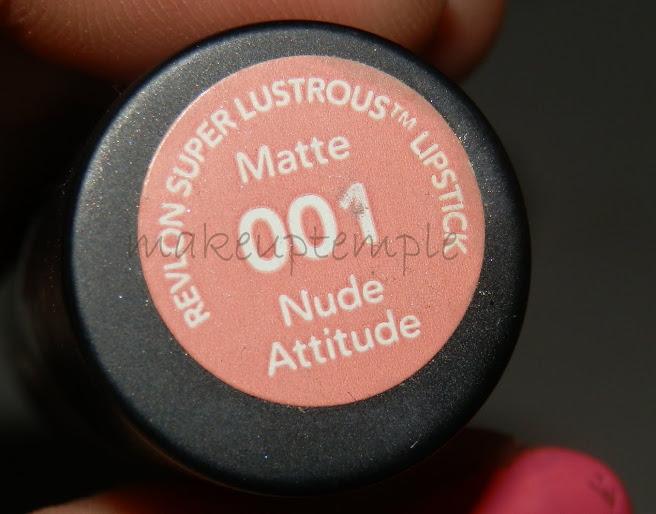 Revlon:Revlon Super Lustrous Matte Lipstick 001 Nude Attitude Swatches