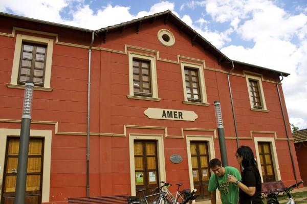 cycling in Costa Brava you will see converted train stations