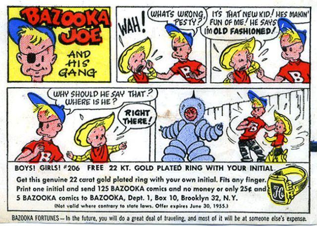 a bazooka joe old cartoon