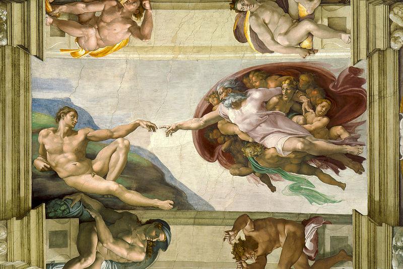 Michelangelo Creation of Man Original Painting: Learn to paint like a master artist