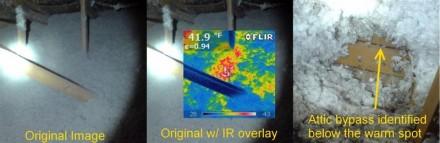 Air leak identified with IR camera Air leak identified with IR camera